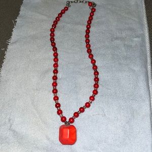 New Orleans necklaces and Coral red stone